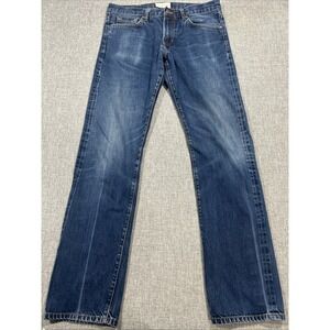 Vintage Spurr Selvedge Jeans Men's 33x33 Blue Denim Made In USA Straight Western